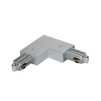 Angular Single Phase Rail Connector Right Grey