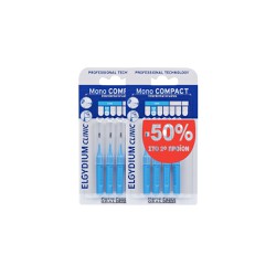 Elgydium Promo (-50% On 2nd Product) Clinic Mono Compact Interdental Brushes Blue 0.4mm 2x4 pieces