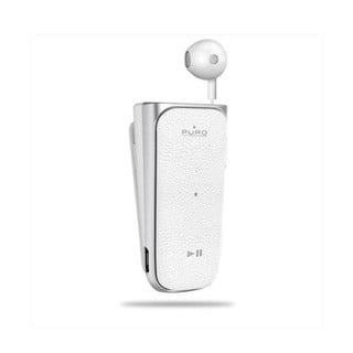 Puro Bluetooth Ακουστικό με Κλιπ Λευκό PUROBT900WH
