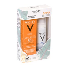 Vichy Promo Ideal Soleil Velvet SPF50 50ml & Eau Thermal Mineral Water 50ml