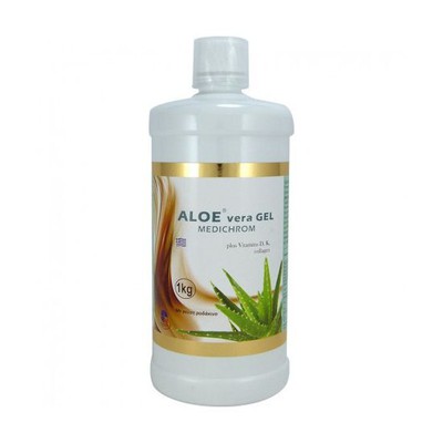 MEDICHROM Aloe Vera Gel Plus Vitamin D με Γεύση Ροδάκινο 1L