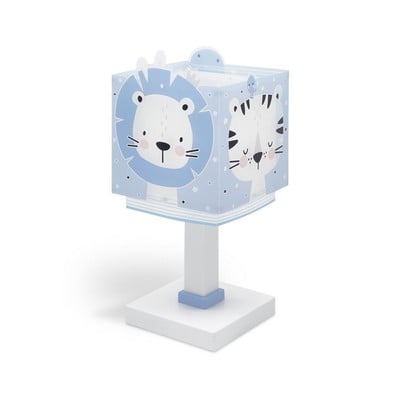 Kids Table Lamp Baby Jungle Blue