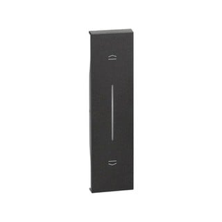 Living Now Blinds Switch Plate 1 Module Black KG05