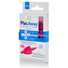 Plac Away Triple Action - Μεσοδόντια Βουρτσάκια ISO 0 (0.4mm) - Ροζ, 6τμχ.