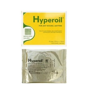 Hyperoil Medicated Gauzes 10x10, 10pcs