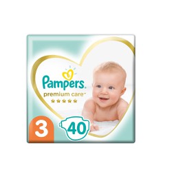 Pampers Premium Care Diapers Size 3 (6-10kg) 40 Diapers