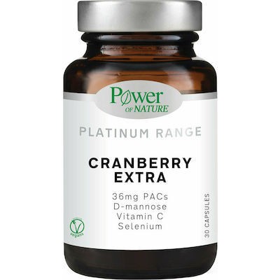 POWER HEALTH Platinum Range Cranberry Extra Συμπλήρωμα Διατροφής Για Λοιμώξεις Ουροποιητικού x30 Κάψουλες
