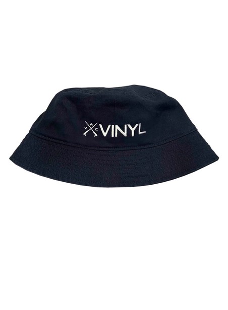 Vinyl art clothing navy blue bucket hat