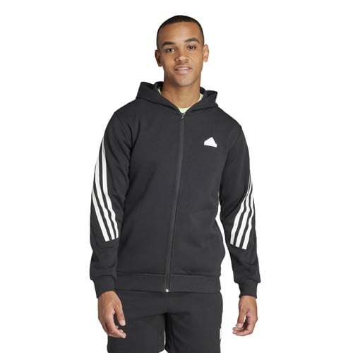 adidas men future icons 3-stripes full zip hoodie 
