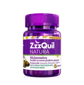 ZzzQuil NATURA Συμπλήρωμα Διατροφής με Μελατονίνη 