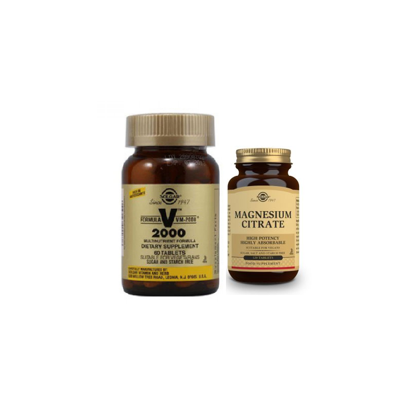 Solgar Solgar Multivitamin Vm 2000 60 Tablets Free Magnesium Citrate 14caps