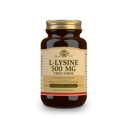 Solgar L-Lysine 500mg Συμπλήρωμα Διατροφής L-λυσίνης Χρήσιμο για Πρόληψη & Επιτάχυνση Χρόνου Ανάρρωσης του Απλού Έρπη, 50tabs