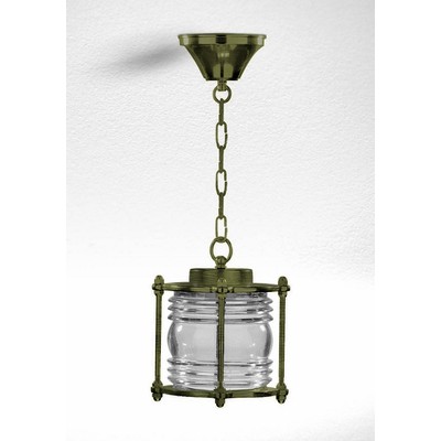 Brass Hanging Light Νο49 E27 Ip43 100W Antique