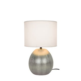 Table Lamp with Fabric Shade Ε14 Silver Rea 421150