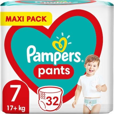 Pampers Pants Maxi Pack No7 (17+kg) 32Τμχ