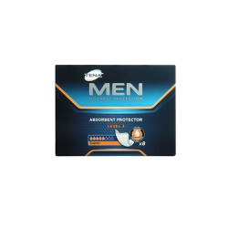 Tena Men Absorbent Protector Level 3 Men's Moderate Incontinence Pads 8 pieces