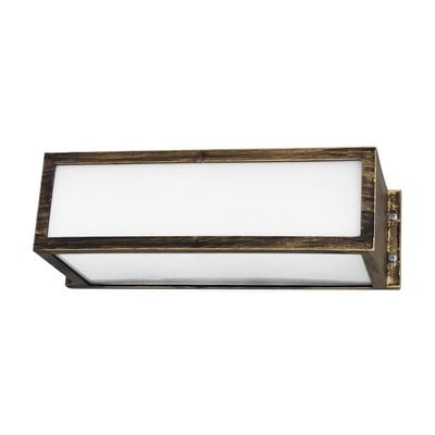 Wall Light E27 Parallelogram Plastic Bronze SLΡ-50