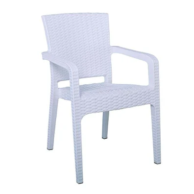 Lora Πολυθρόνα Κήπου Στοιβαζόμενη, pp (Rattan Look