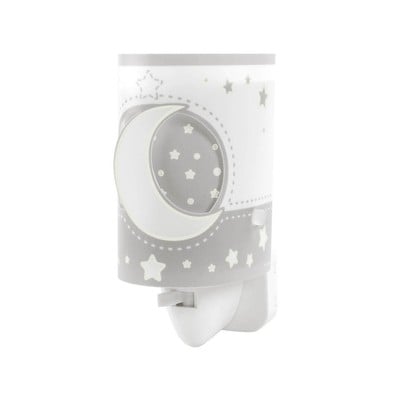 Children's Night Socket Lamp E14x1 Moonlight Gray 