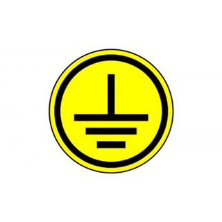 Σύμβολα Αυτοκόλλητα Κάρτας S13 Γείωση σε Κύκλο 13Χ