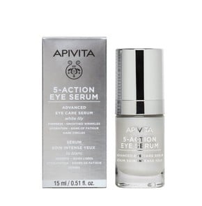 Apivita 5 Αction Eye Care Serum White Lily, 15ml