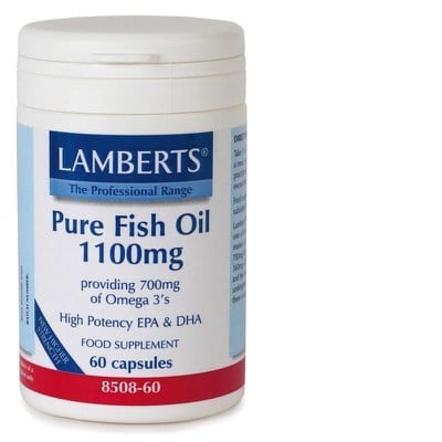 Lamberts Pure Fish Oil 1100mg για τη φυσιολογική λ