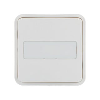 Cubyko IP55 Plate KNX 1 Button with Inscription Wh