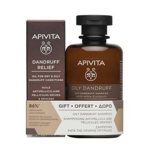 Apivita Oily Dandruff Shampoo-Σαμπουάν κατά της Λι
