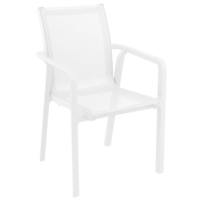 Σετ Τραπεζαρίας 7τμχ air Pacific White 180x90x74εκ