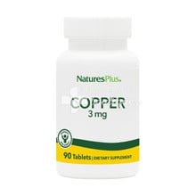 Natures Plus COPPER 3mg - Χαλκός, 90 tabs