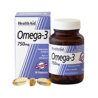Health Aid Omega-3 750mg 30 Κάψουλες - Ιχθυέλαιο Μ