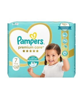 Pampers Diapers Premium Care Size 7 15+ kg Jumbo, 