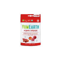 YumEarth Organic Pops Βιολογικά Γλειφιτζούρια Φρούτων 14 τεμάχια