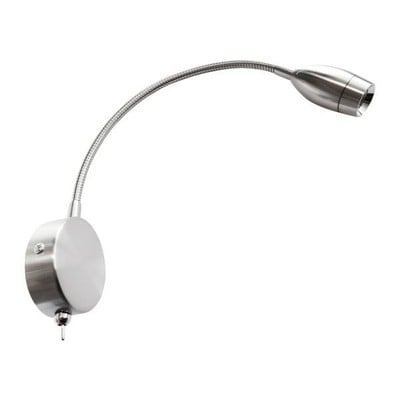 Wall Lamp Lεd 3W Flexible Nickel Ματ 3000K