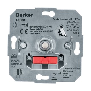Berker R.Classic Ρυθμιστής Φωτισμού 200W 2909