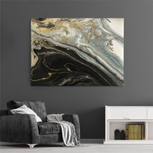 Black and gold abstract