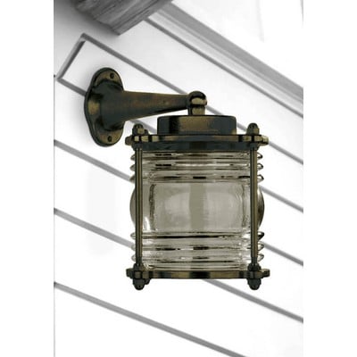 Brass Wall Light Beacon N.58 Ip43 60W Black Oxidat