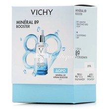 Vichy Mineral 89 Σετ Fortifying and Plumping Daily Booster - Καθημερινό Booster Ενυδάτωσης, 50ml & ΔΩΡΟ 72H Moisture Boosting Cream - Κρέμα Booster Ενυδάτωσης, 15ml