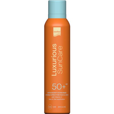 LUXURIOUS Suncare Antioxidant Sunscreen Invisible Spray Αντηλιακό Σπρέι Για Πρόσωπο & Σώμα, SPF 50+ 200ml