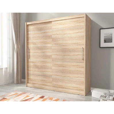 Wardrobe with 2 Sliding Doors 180x200x62 24113-MJ-
