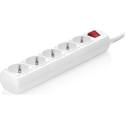 Extension Lead Schuko 5 Sockets 1,5M Cable + Switc