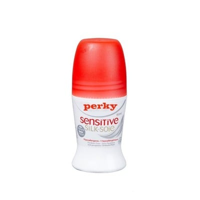 PERKY Sensitive Silk Deodorant Roll-On Αποσμητικό Μεγάλης Διάρκειας Χωρίς Άρωμα 50ml