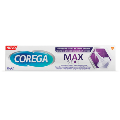 COREGA Max Seal Στερεωτική Κρέμα Για Τεχνητές Οδοντοστοιχίες 40g