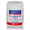Lamberts L-HISTIDINE 500 mg - Αύξηση γαστρικής οξύτητας, 30 caps (8313-30)