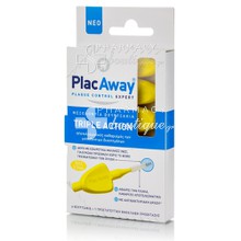 Plac Away Triple Action - Μεσοδόντια Βουρτσάκια ISO 4 (0.7mm) - Κίτρινο, 6τμχ.