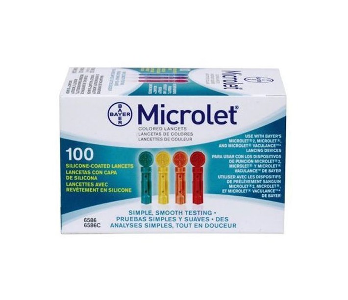 MICROLET LANCETS COLOR 100ΤΕΜ