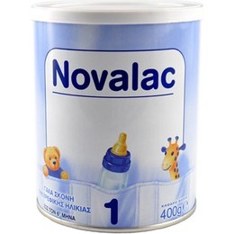 Novalac 1 γάλα σκόνη 1ης βρεφικής ηλικίας έως τον 6ο μήνα 400gr