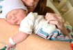 Baby newborn mother birth sleep