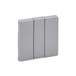 Valena Life Switch Plate 3 Gangs Aluminium 755032