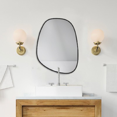Καθρέπτης μπάνιου τοίχου σε σχήμα βότσαλο 60x80cm 